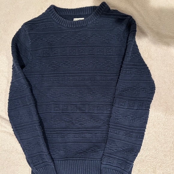 J.Crew Cable Crewneck Sweater in Navy - Men's Size XS - Picture 3 of 8